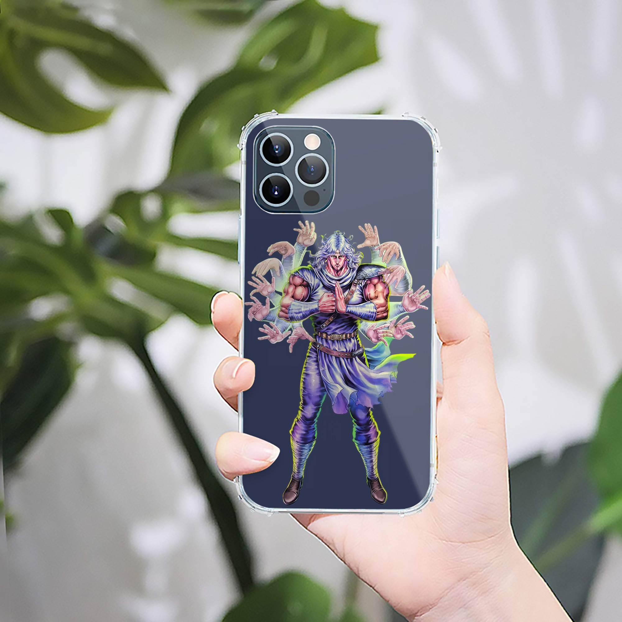 （画像用） 北斗の拳 Fist of the North Star 【iPhone 12シリーズ対応】透明スマホケース（クリアソフトケース）